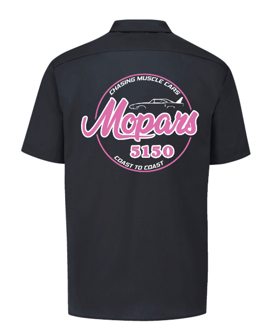 Dickies Short Sleeve Button Down Work Shirt - Mopars5150 Chasing Muscle Cars Design