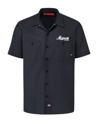 Dickies Short Sleeve Button Down Work Shirt - Mopars5150 Chasing Muscle Cars Design