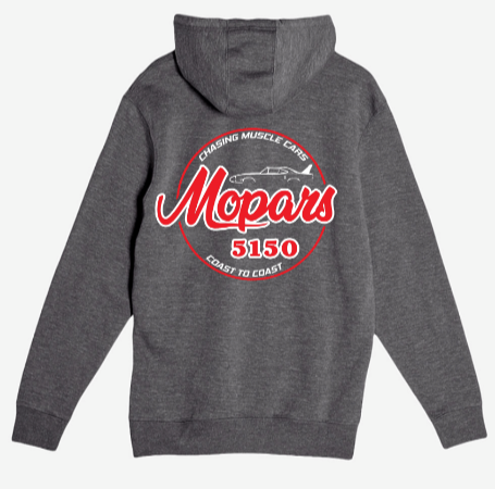 Mopars5150 Coast to Coast Charcoal Gray Pullover Hoodie