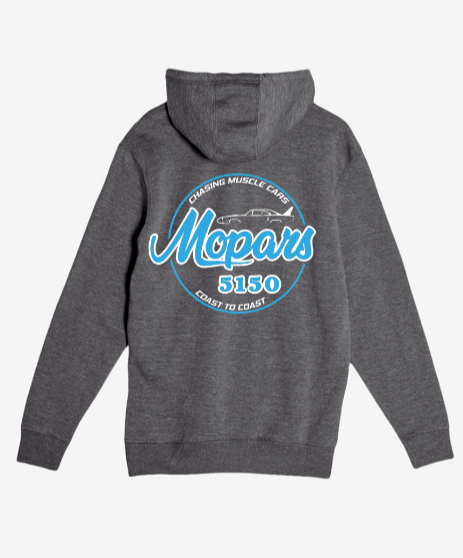 Mopars5150 Coast to Coast Charcoal Gray Pullover Hoodie