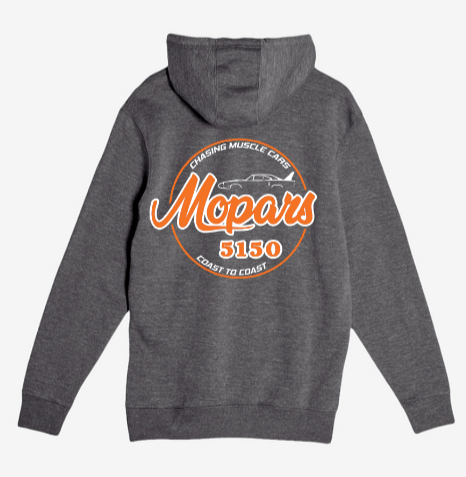Mopars5150 Coast to Coast Charcoal Gray Pullover Hoodie