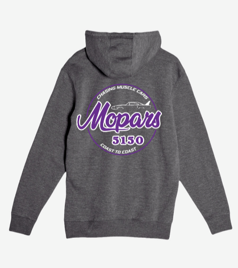 Mopars5150 Coast to Coast Charcoal Gray Pullover Hoodie