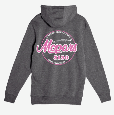 Mopars5150 Coast to Coast Charcoal Gray Pullover Hoodie