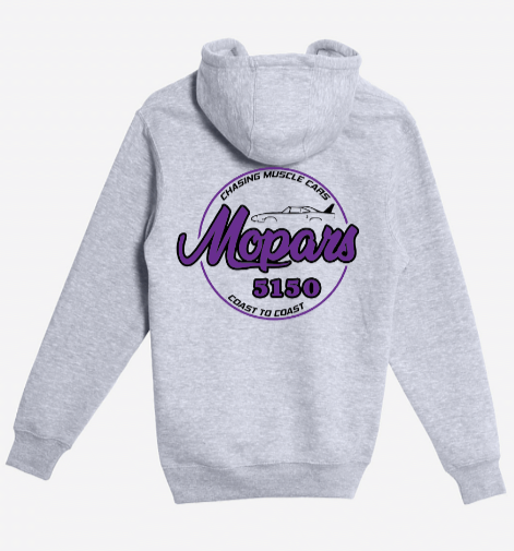 Mopars5150 Coast to Coast Slate Heather Gray Pullover Hoodie