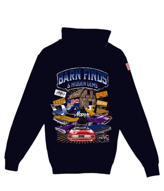 New Barn Find Zip Up Hoodies!