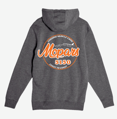 NEW Mopars5150 Coast to Coast Charcoal Gray Pullover Hoodie