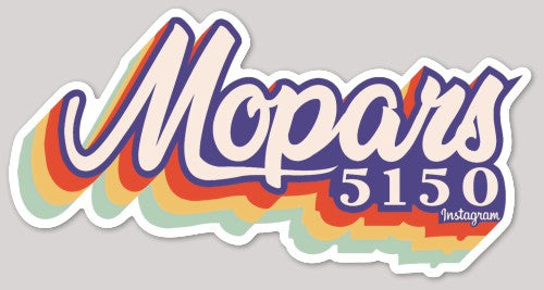 7.75x4" Mopars5150 Logo Die Cut Sticker