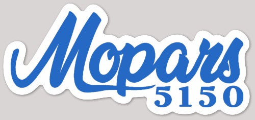 4.4x2" Mopars5150 B5 Blue Logo Die Cut Sticker