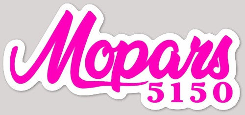 4.4x2" Mopars5150 Panther Pink Logo Die Cut Sticker