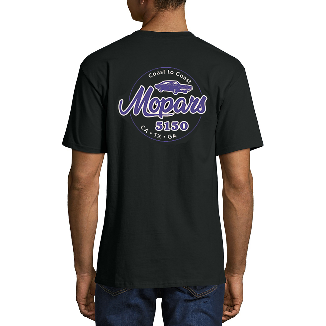 Black Short Sleeve Purple Coast To Coast T Shirt