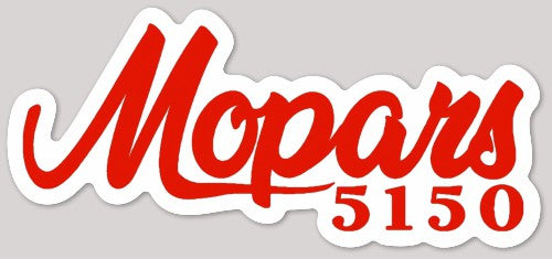 4.4x2" Mopars5150 Rallye Red Logo Die Cut Sticker